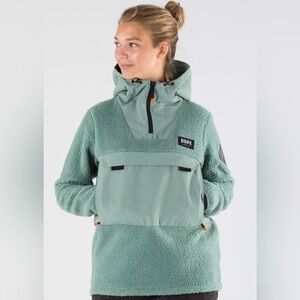 Dope Snow Fleece Jacket- Faded Green